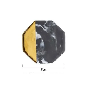 BLACK MARBLE COASTER -  - #tag1#