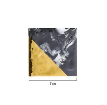 BLACK MARBLE COASTER -  - #tag1#