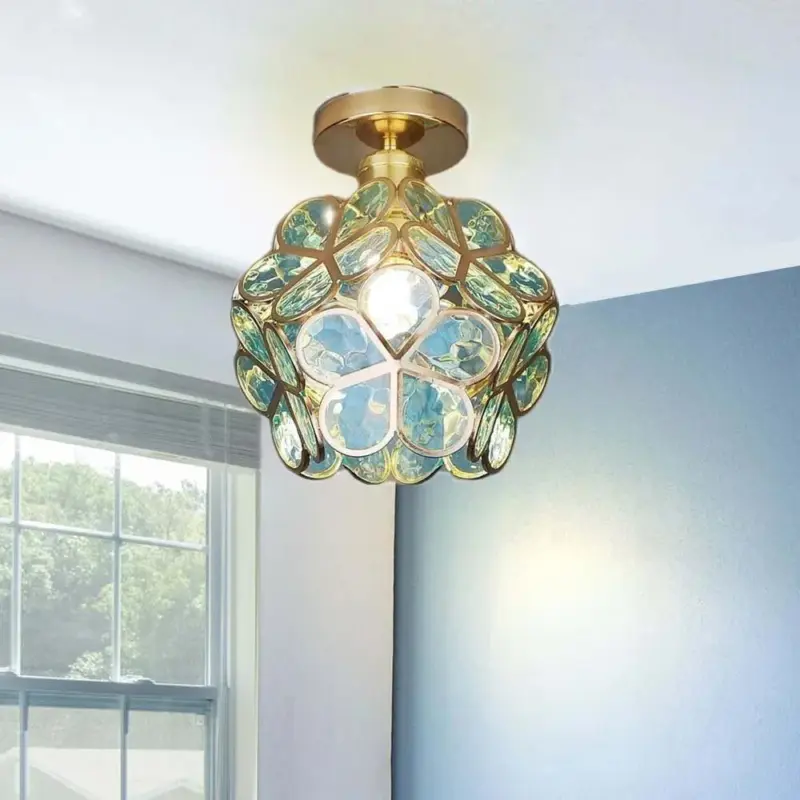 BLOMSTER Ceiling Lamp Flower Design Glass Lamp tag1