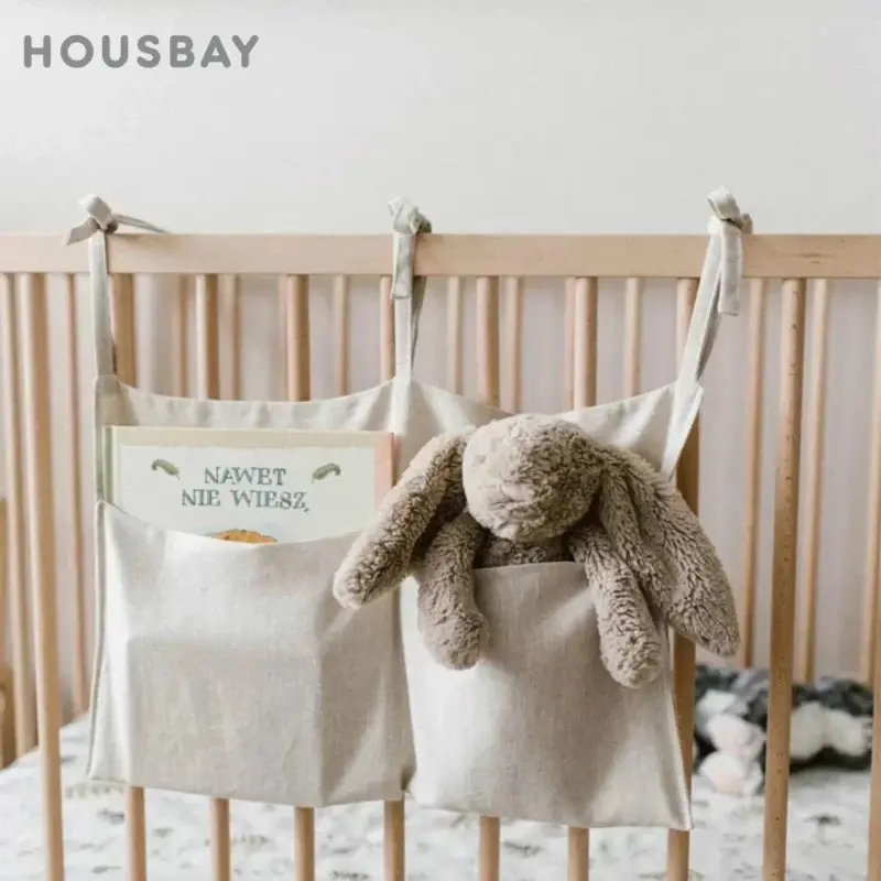 Baby Bed Storage Bag Kids Bedding Storage Bag For Baby Bed Accessories tag1