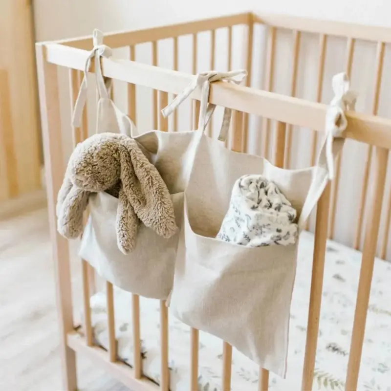 Baby Bed Storage Bag Kids Bedding Storage Bag For Baby Bed Accessories tag1