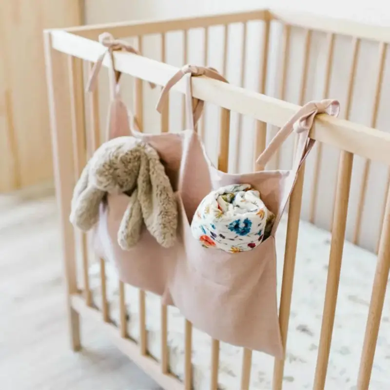 Baby Bed Storage Bag Kids Bedding Storage Bag For Baby Bed Accessories tag1