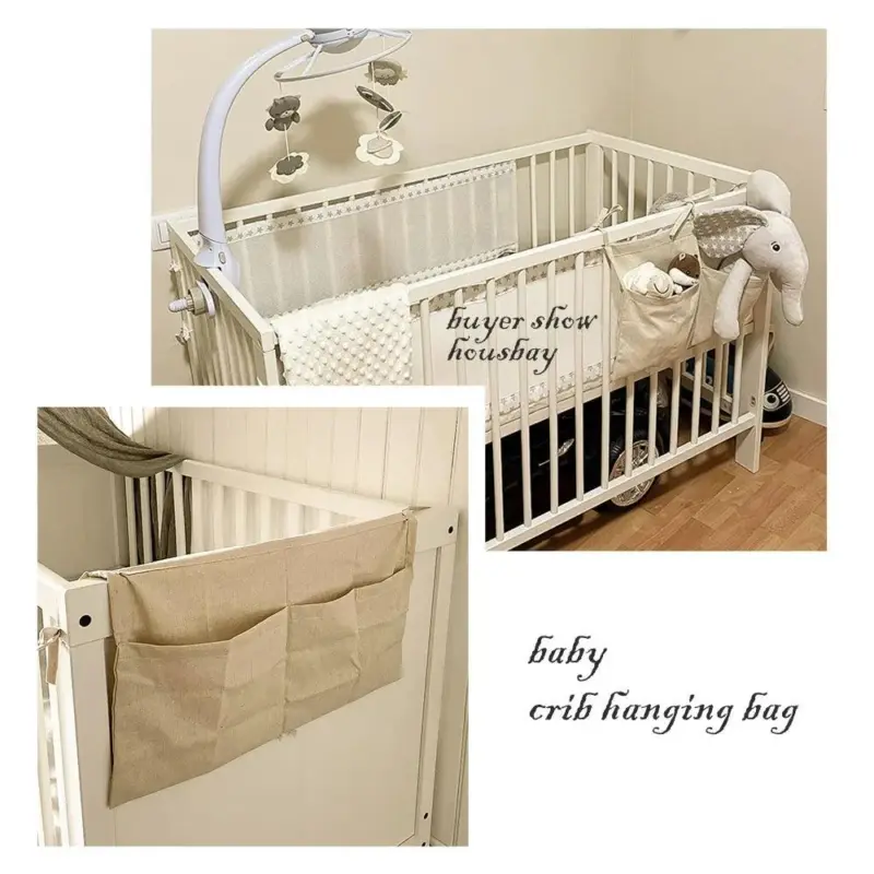 Baby Bed Storage Bag Kids Bedding Storage Bag For Baby Bed Accessories tag1