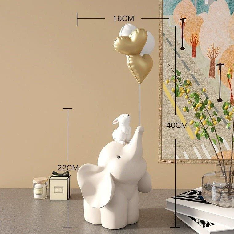 Baby Elephant Hand-Crafted Home Decor Sculpture -