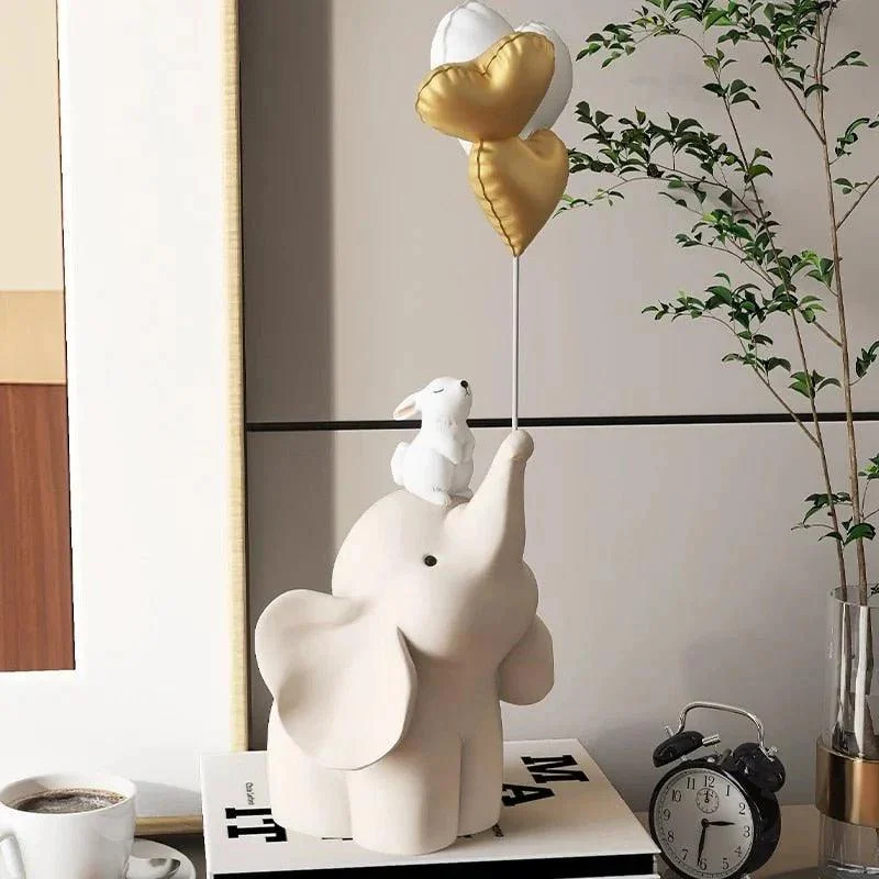Baby Elephant Hand-Crafted Home Decor Sculpture -