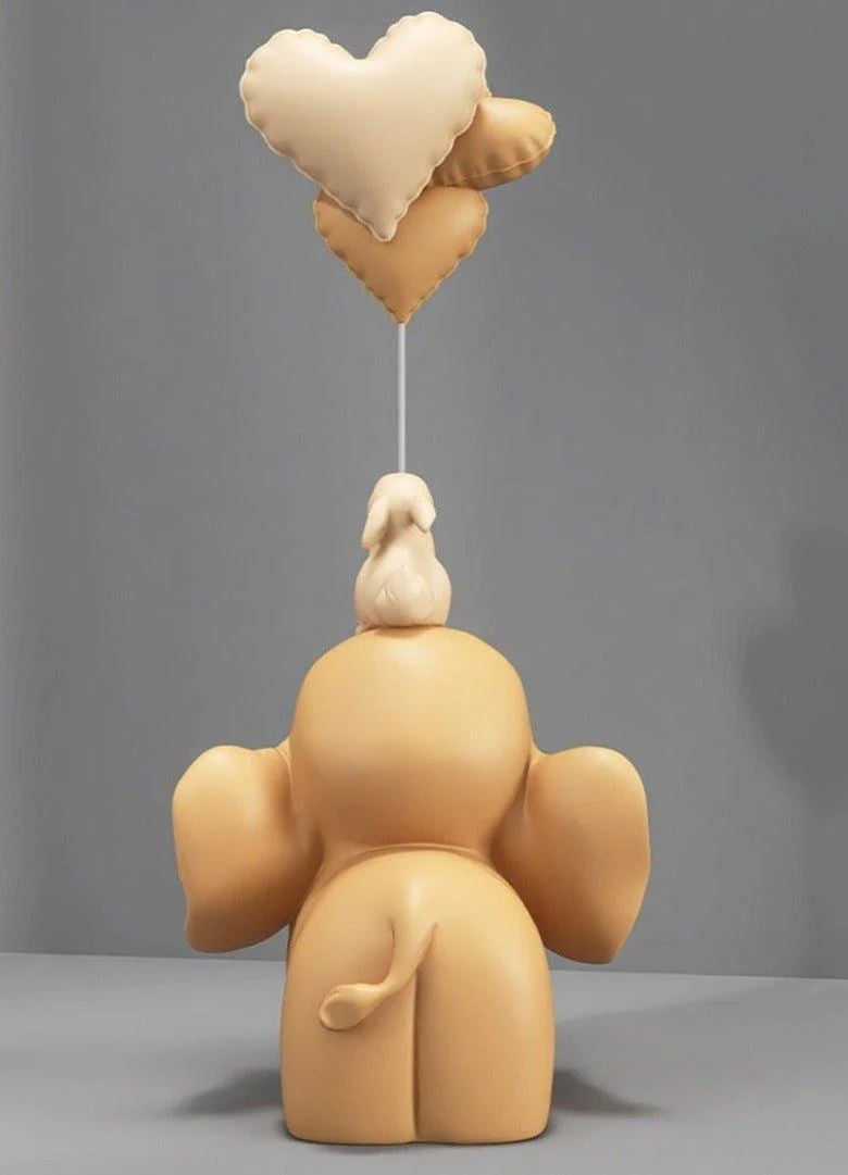 Baby Elephant Hand-Crafted Home Decor Sculpture -