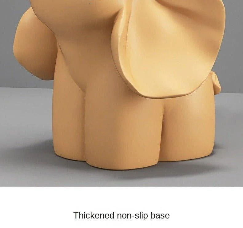 Baby Elephant Hand-Crafted Home Decor Sculpture -