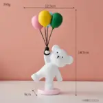 Baby Polar Bear With Balloons tag1