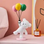Baby Polar Bear With Balloons tag1