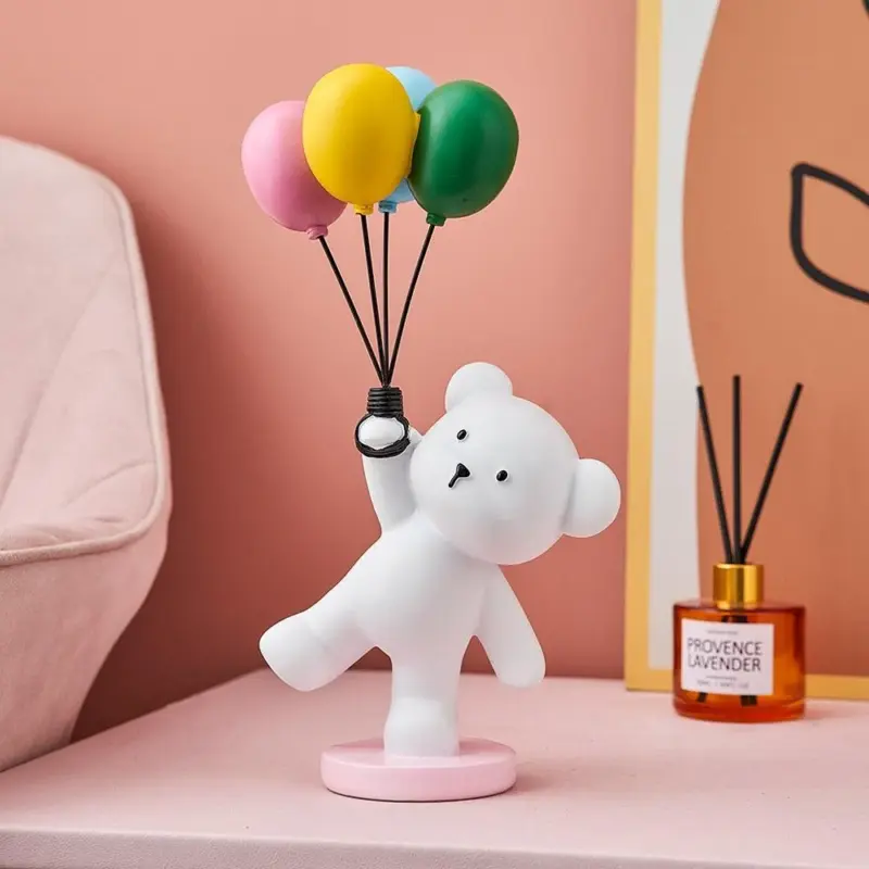 Baby Polar Bear With Balloons tag1