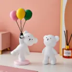 Baby Polar Bear With Balloons tag1