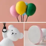 Baby Polar Bear With Balloons tag1