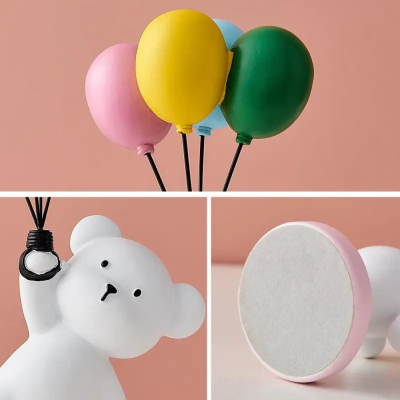 Baby Polar Bear With Balloons tag1