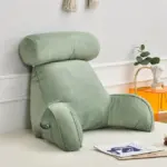 Backrest Pillow With Arms Adjustable Headrest tag1
