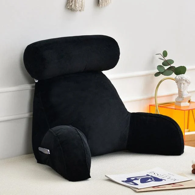 Backrest Pillow With Arms & Adjustable Headrest -  - #tag1#