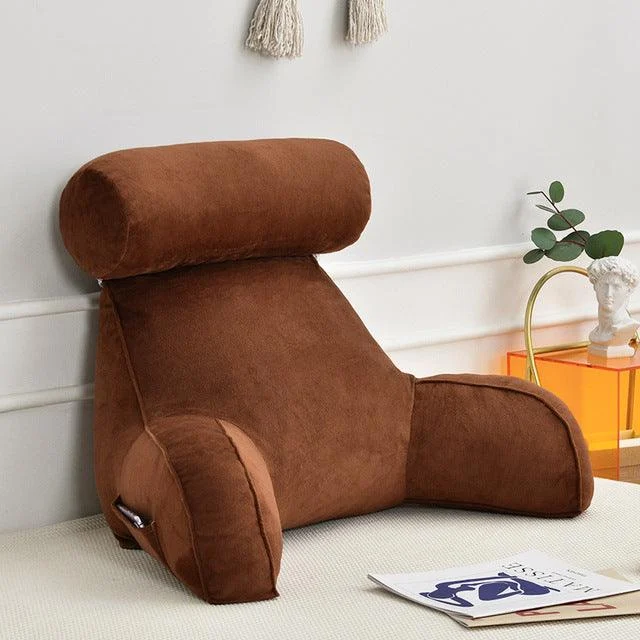 Backrest Pillow With Arms & Adjustable Headrest -  - #tag1#