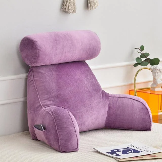 Backrest Pillow With Arms & Adjustable Headrest -  - #tag1#