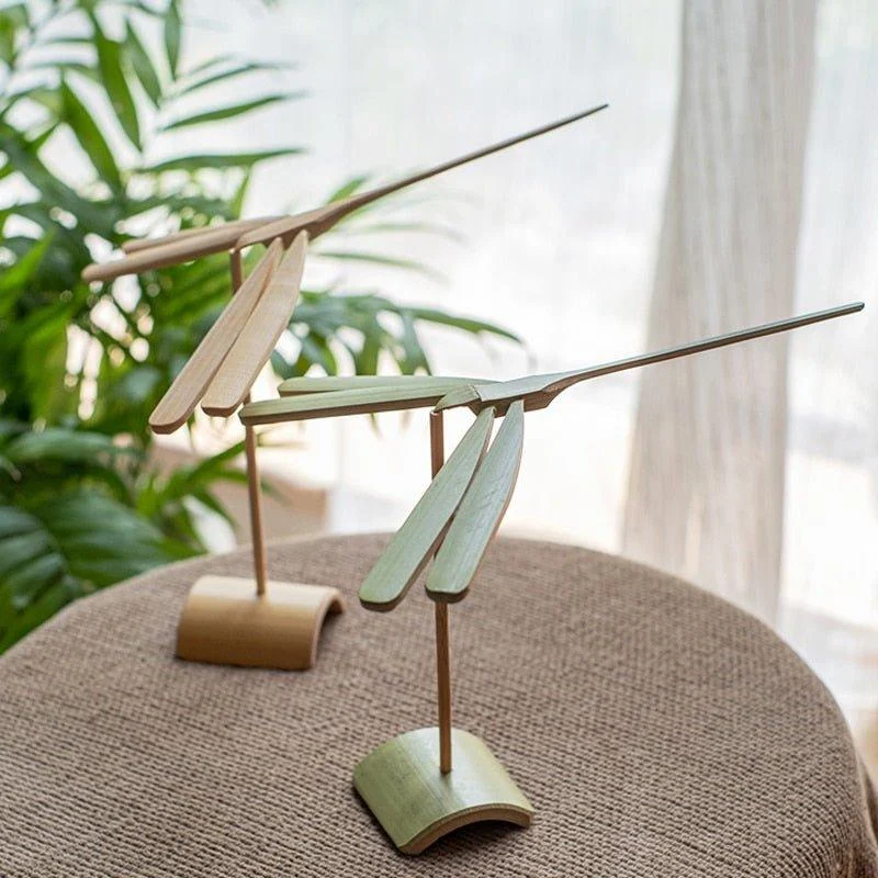 Balance Bamboo Dragonfly Home Decor Sculpture -