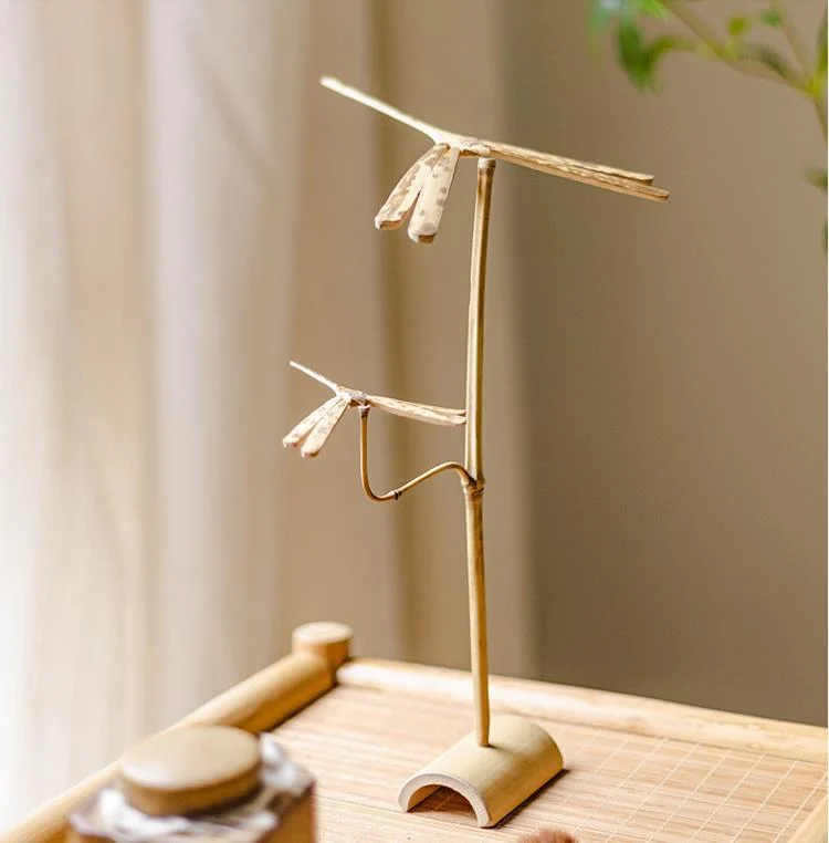 Balance Bamboo Dragonfly Home Decor Sculpture -