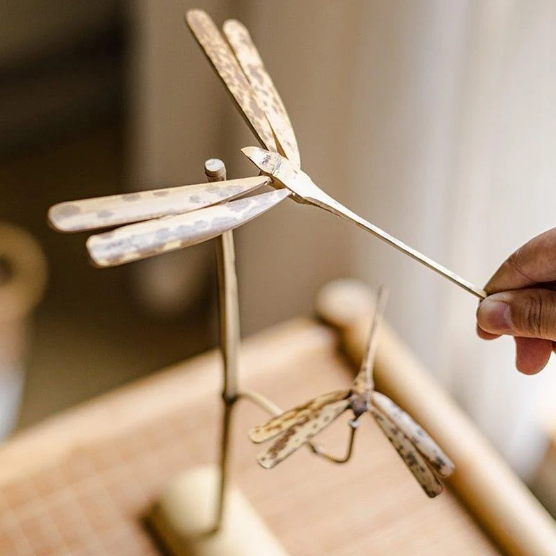Balance Bamboo Dragonfly Home Decor Sculpture -