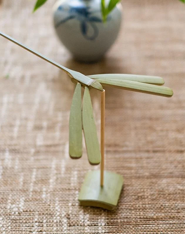 Balance Bamboo Dragonfly Home Decor Sculpture -