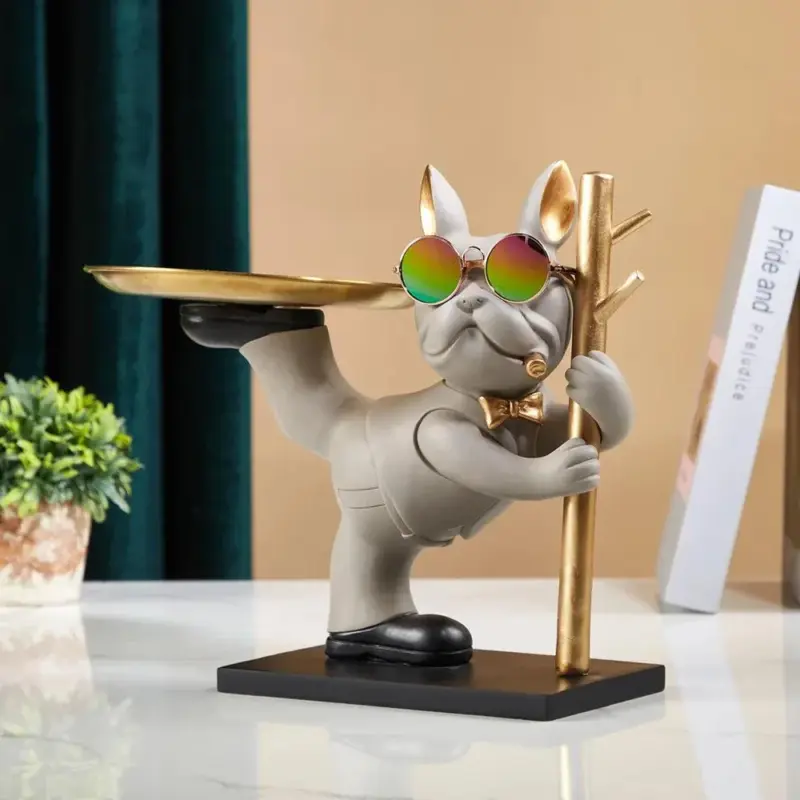 Balancing French Bulldog Tray tag1