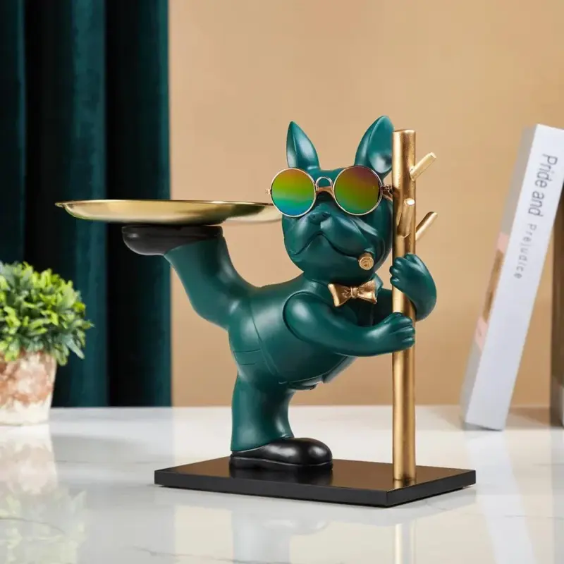 Balancing French Bulldog Tray tag1