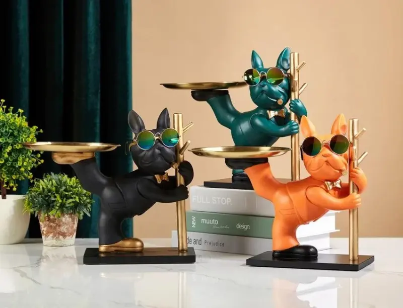 Balancing French Bulldog Tray tag1