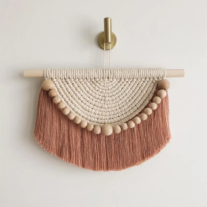 Ball Decor Macrame Cotton Hand-Woven Tapestry -