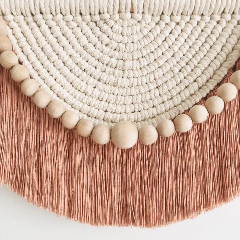 Ball Decor Macrame Cotton Hand-Woven Tapestry -