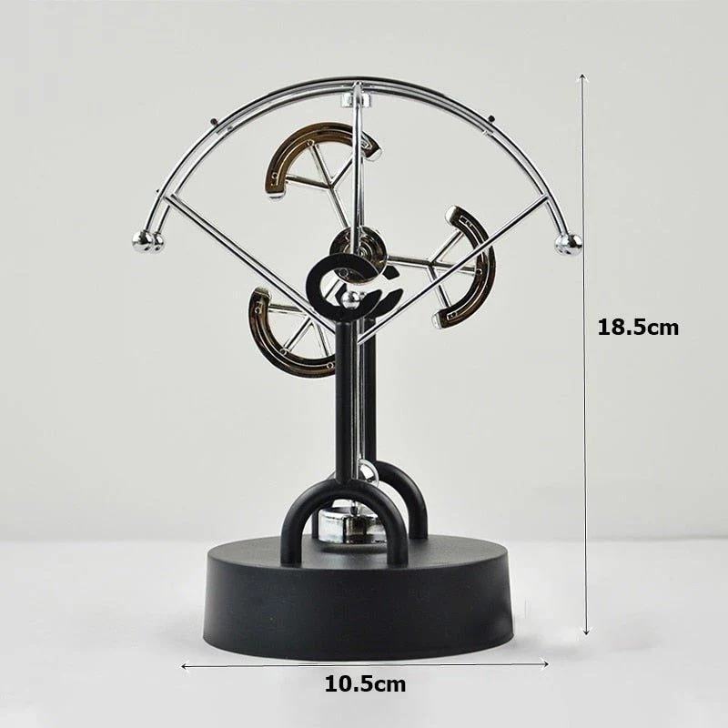 Ball Rotating Perpetual Motion Pendulum Interactive Ornament -