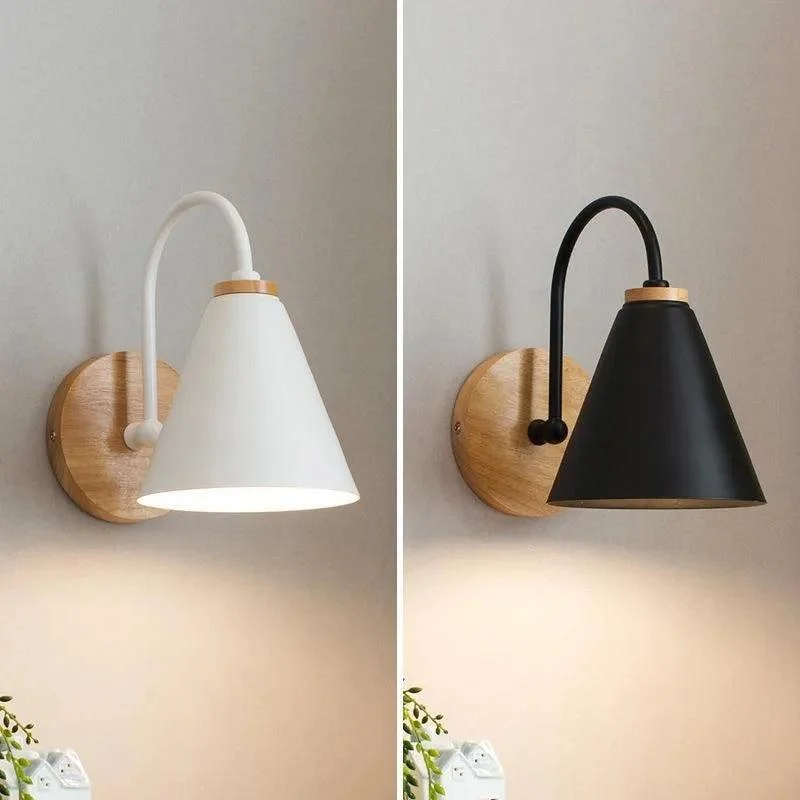 Balle Wood Metal Wall Lamp Sconce -  - #tag1#
