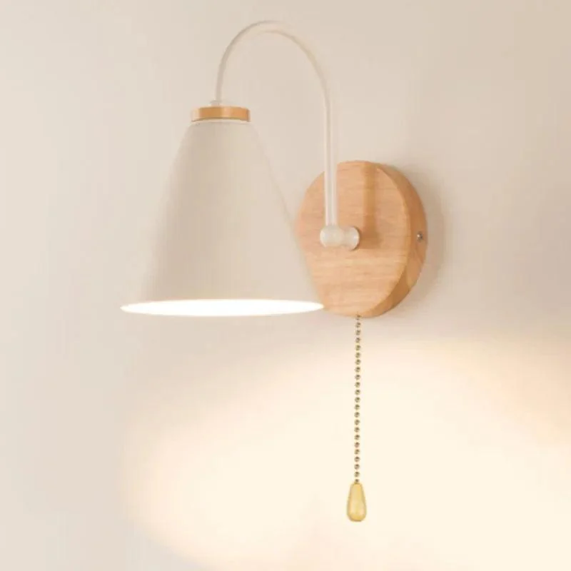 Balle Wood Metal Wall Lamp Sconce -  - #tag1#