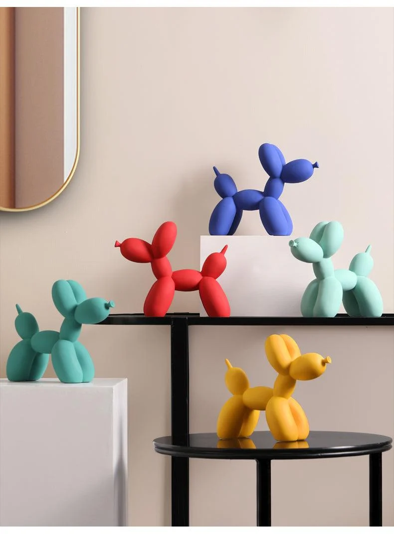 Balloon Dog Decor Figurines -