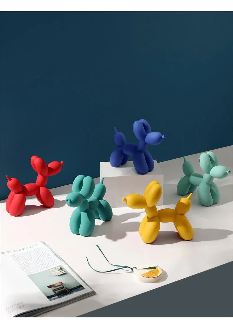 Balloon Dog Decor Figurines -