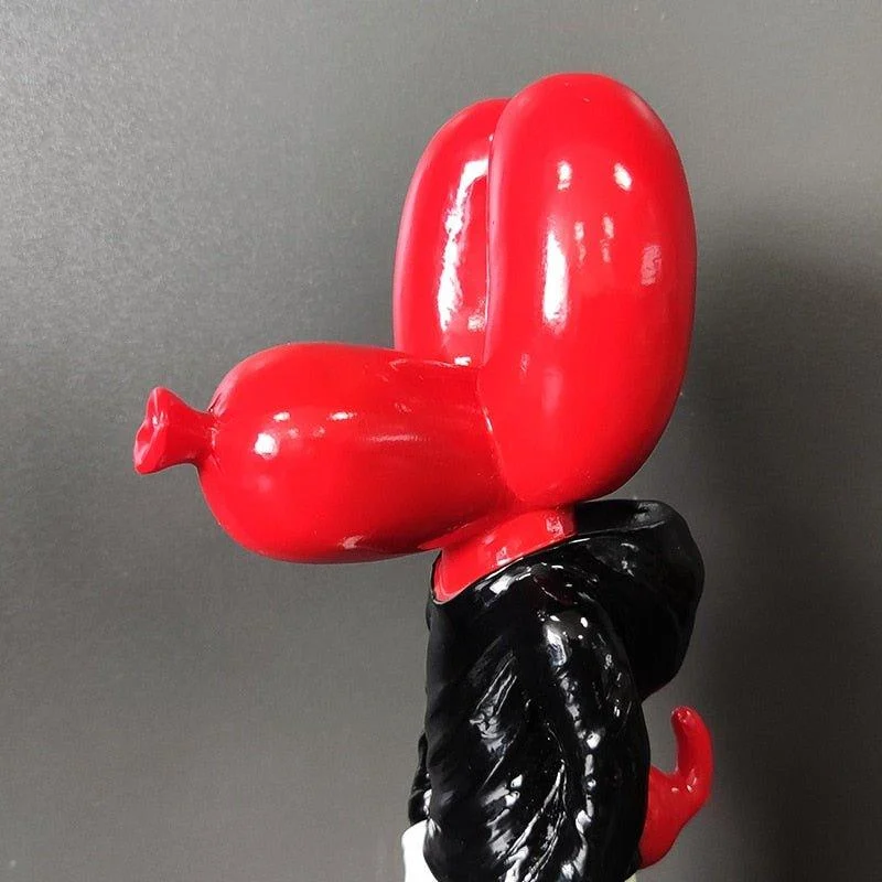 Balloon Dog in Hoodie Street Art Sculpture -