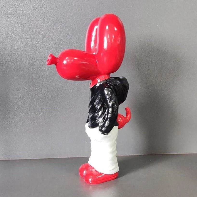 Balloon Dog in Hoodie Street Art Sculpture -