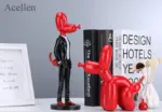 Balloon Dog in Suit Street Art Statue