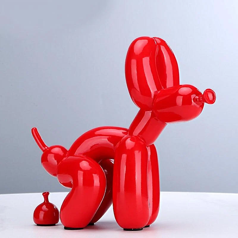 Balloon Dog in Suit Street Art Statue -