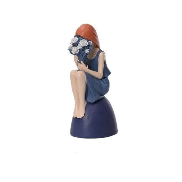 Balloon Girl In Blue Figurine -