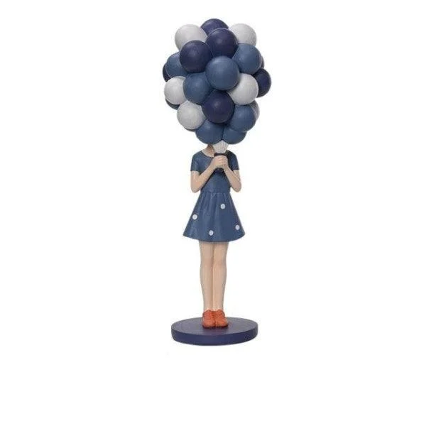 Balloon Girl In Blue Figurine -