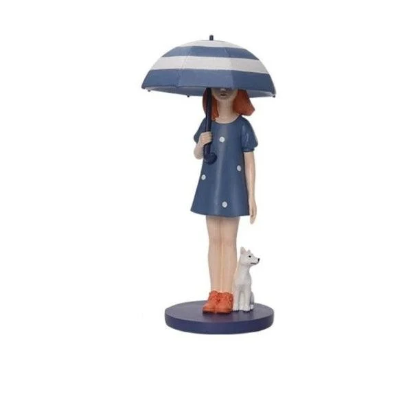 Balloon Girl In Blue Figurine -