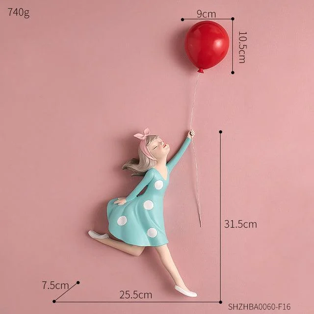 Balloon Girl Wall Decor -  - #tag1#