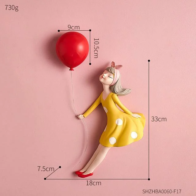 Balloon Girl Wall Decor -  - #tag1#