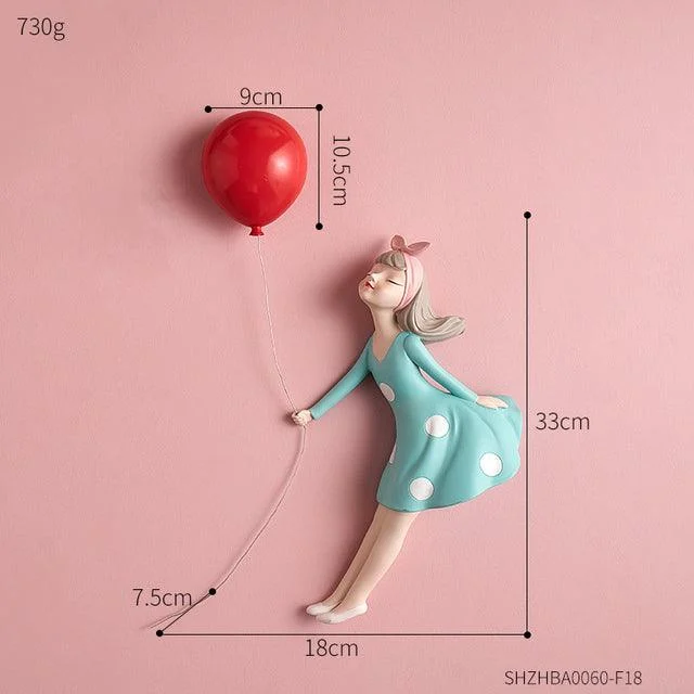 Balloon Girl Wall Decor -  - #tag1#