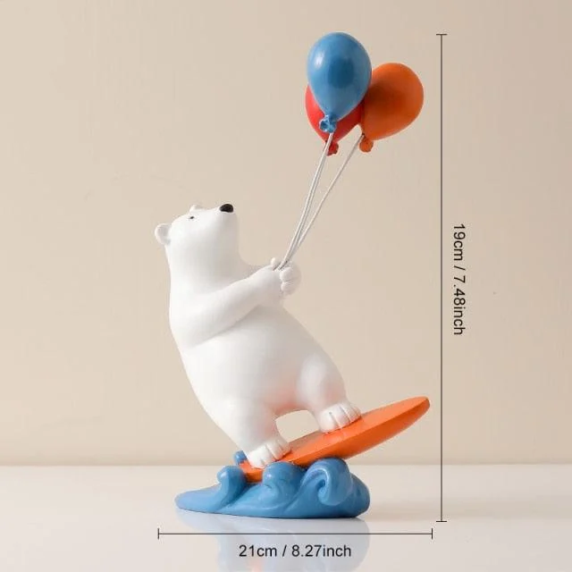 Balloon Polar Bear Surfer -  - #tag1#