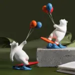 Balloon Polar Bear Surfer tag1