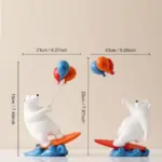 Balloon Polar Bear Surfer tag1