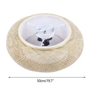 BambooWhisper - Bamboo Recessed Ceiling Lamp