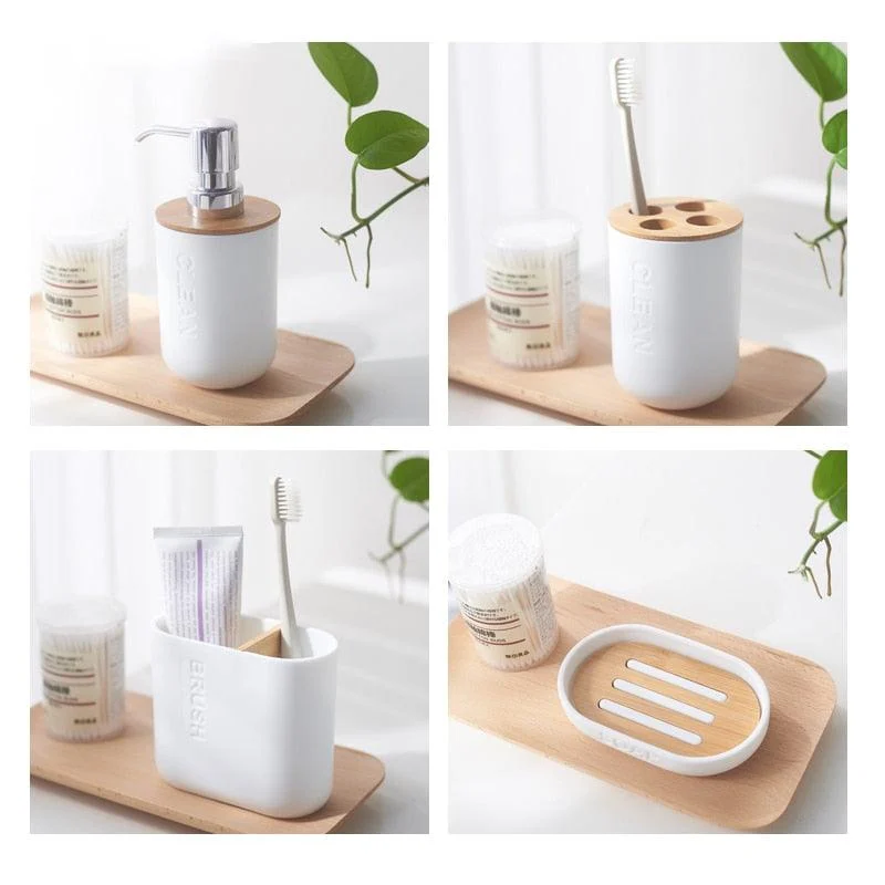 Bamboo Bathroom Accessories -